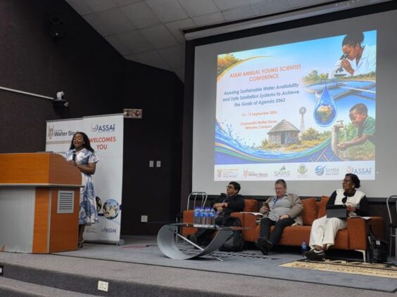 Prof Maurine Musie giving the opening remarks at the Annual Young Scientists Conference 2026